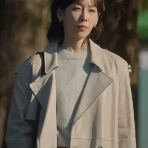 No In-ji The Trunk Leather Coat