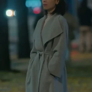 No In-ji The Trunk Tv Series Grey Wool Coat Sale