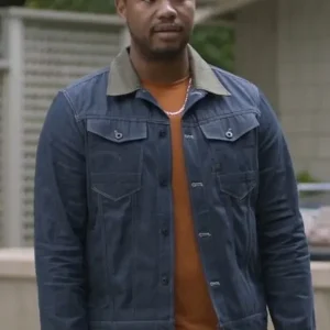 Sean Shrinking Tv Series Blue Cotton Jacket