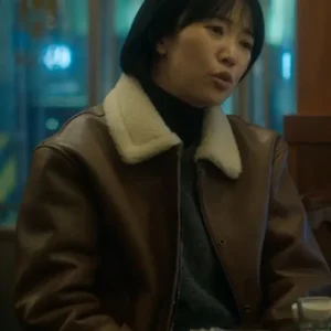 Si-Jeong The Trunk Brown Shearling Leather Jacket