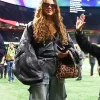 Super Bowl 2025 Beyoncé Oversized Back Leather Jacket