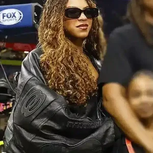 Super Bowl 2025 Beyoncé Oversized Back Leather Jacket Sale