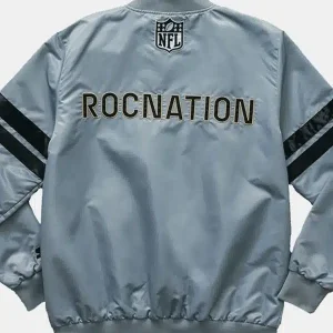 Super Bowl LIX 2025 Grey Varsity Jacket Sale