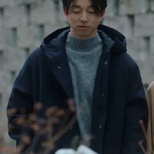 The Trunk Gong Yoo Blue Hooded Coat