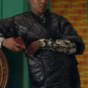 Alternative view of Tye Reynolds Harlem Black Quilted Parachute Coat
