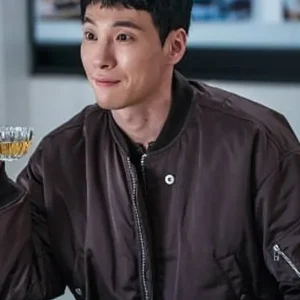 Um Tae-Seong The Trunk Brown Bomber Jacket