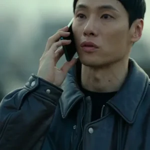 Um Tae-Seong The Trunk Tv Series Black Leather Jacket