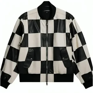 Vic Mensa Bel-Air S03 Black and White Bomber Jacket Sale