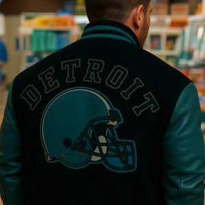 Alternative view of Eddie Brock Venom 2 Detroit Lions Jacket