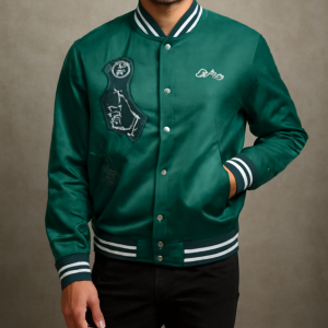 Seth Rogen Platonic 2023 Green Varsity Jacket