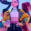 KPop Demon Hunters Rumi Yellow Leather Jacket