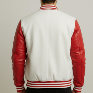 Shop Men’s Leather Sleeves Wool Blended Varsity Baseball Letterman Jacket