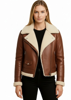 Women Shearling Jackets Collection - Next American Jackets